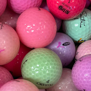 Pretty & Pink Mix used golf balls