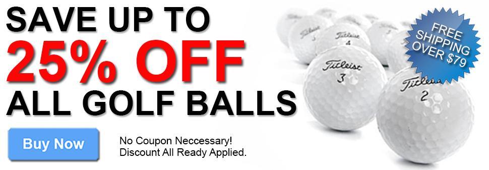 Up To 25% Off All Golf Balls