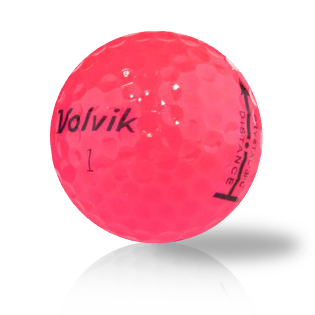 Volvik 3-Piece Distance Crystal Pink Used Golf Balls