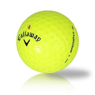 Callaway Hex Chrome + Yellow Used Golf Balls