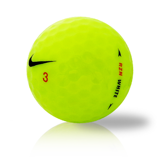 Nike RZN White Yellow Used Golf Balls