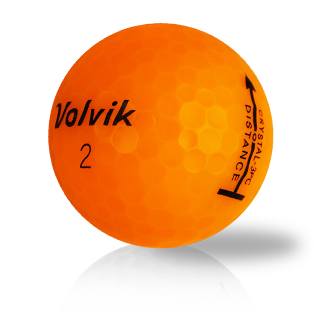Volvik 3-Piece Distance Crystal Orange Used Golf Balls