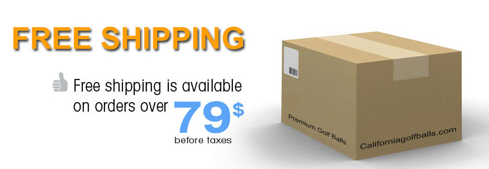 Free Shipping on orders of golf balls over $79